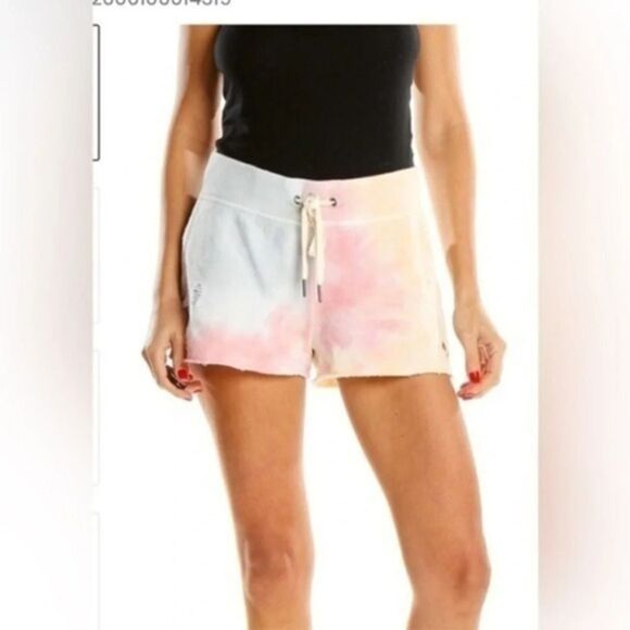n:PHILANTHROPY Pants - n:PHILANTHROPY Coco-Short tie-dye color pink yellow white nwt xl distressed